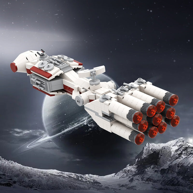 Eleven-Engine Diplomatic Space Corvette MOC Building Kit - 2