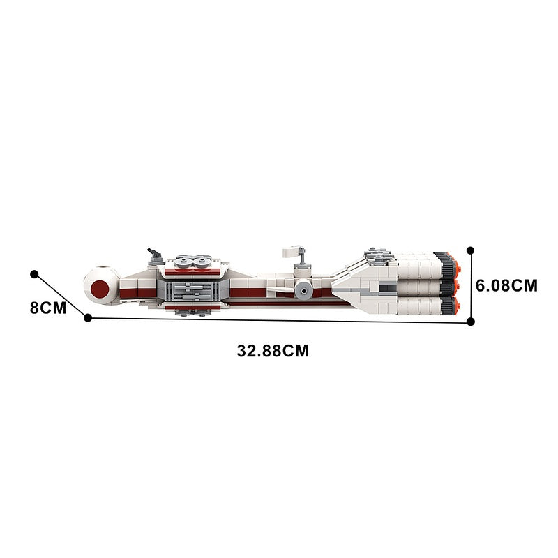 Eleven-Engine Diplomatic Space Corvette MOC Building Kit - 4