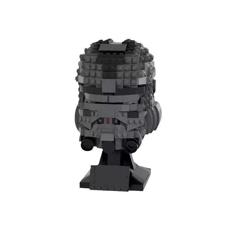 Elite Clone Squadron Helmet Building Kit | LEGO-Compatible MOC - 4