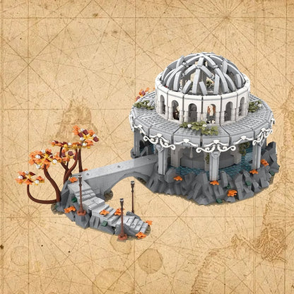 Elven Valley Sanctuary White Council Chamber MOC Building Kit - 4