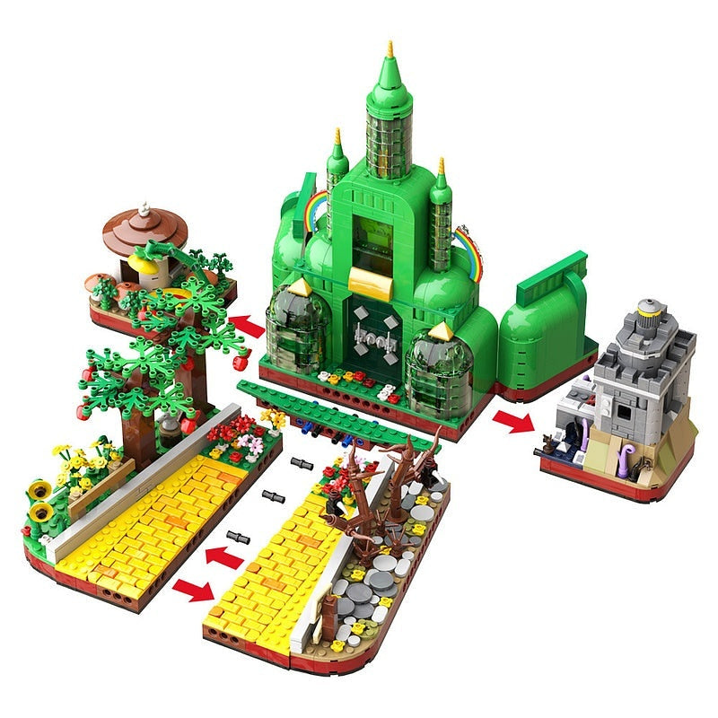 Emerald Fantasy Wizard City MOC Building Kit - 4