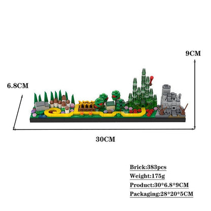 Enchanted Fantasy Skyline MOC Yellow Brick Road Adventure Building Kit - 2
