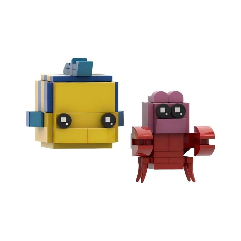 Enchanted Ocean Kingdom BrickHeadz Building Kit | LEGO-Compatible MOC - 10
