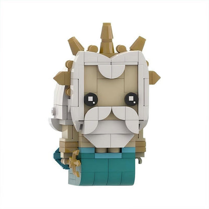 Enchanted Ocean Kingdom BrickHeadz Building Kit | LEGO-Compatible MOC - 11