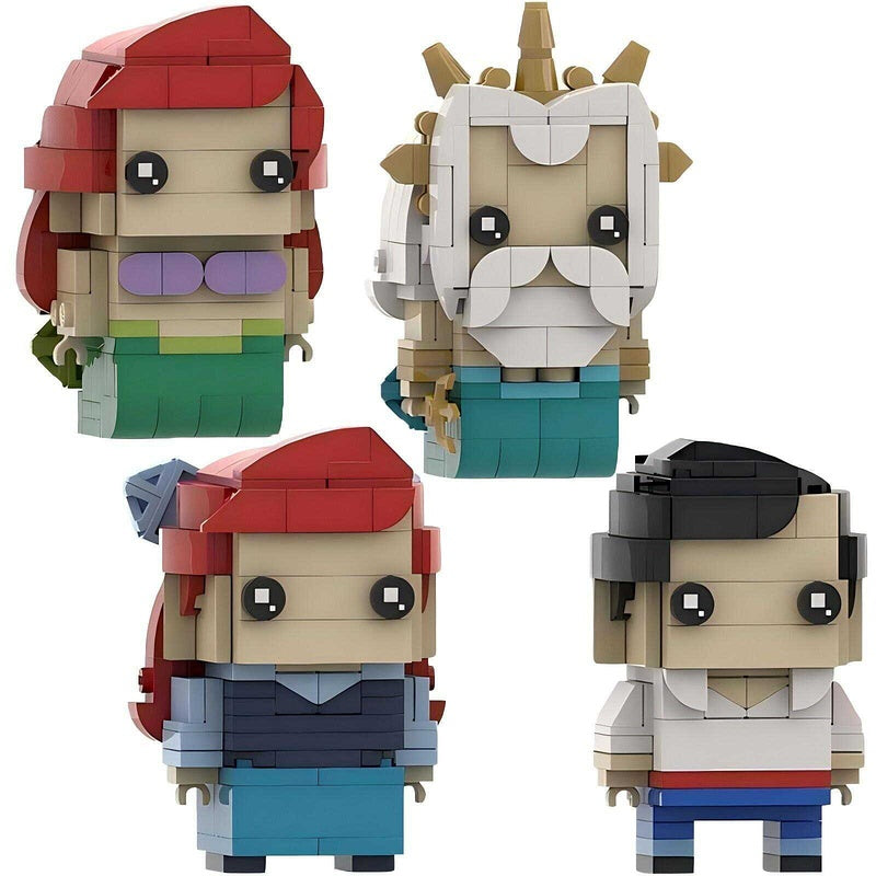 Enchanted Ocean Kingdom BrickHeadz Building Kit | LEGO-Compatible MOC - 8