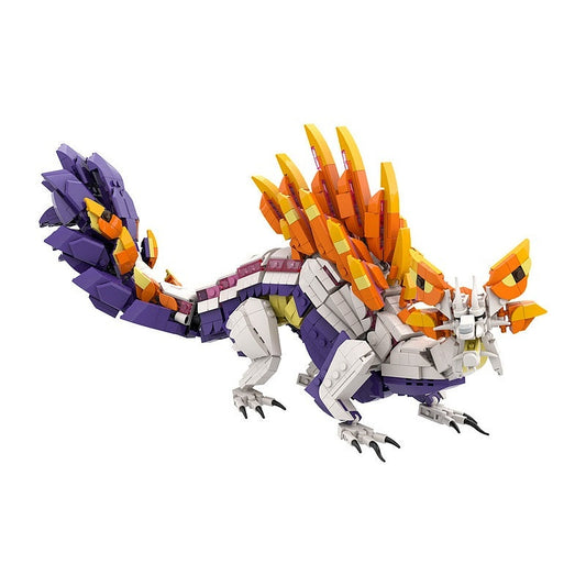 Enraged Water Serpent MOC Building Kit | Fantasy Monster Creature - 1