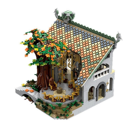 Epic Fantasy Council Chamber MOC Diorama Building Kit - 1