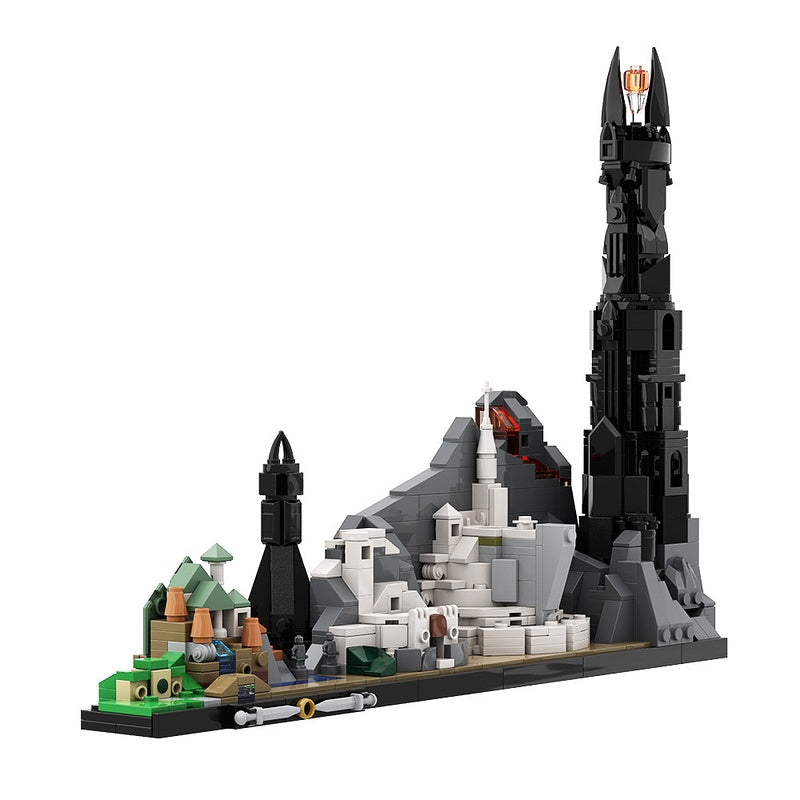 Epic Ring-inspired Realm Skyline Building Kit | Compatible MOC - 5