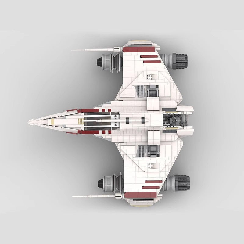 Escort Wing Starfighter MOC Spaceship Building Kit | Futuristic Fighter - 2