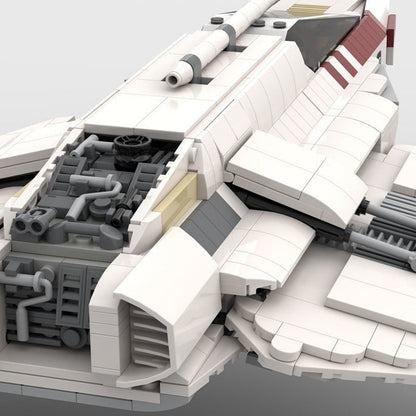 Escort Wing Starfighter MOC Spaceship Building Kit | Futuristic Fighter - 4