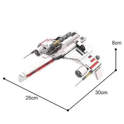 Escort Wing Starfighter MOC Spaceship Building Kit | Futuristic Fighter - 7