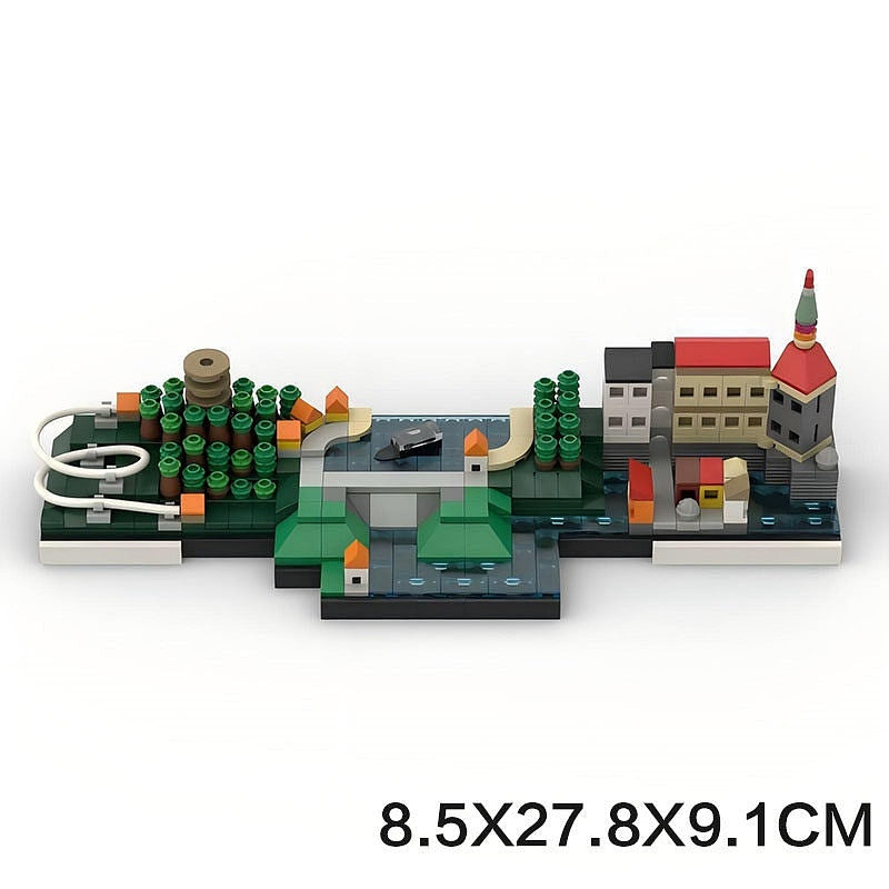 Český Krumlov Skyline MOC Building Kit | Historic European Architecture - 5