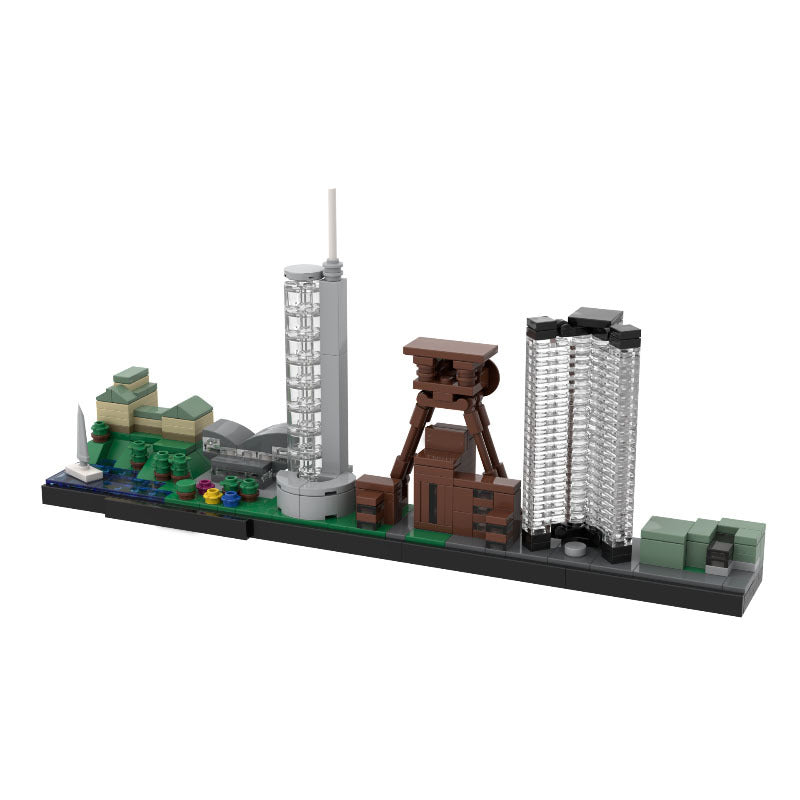 Essen Skyline Building Kit | Ruhrgebiet | LEGO-Compatible MOC - 1