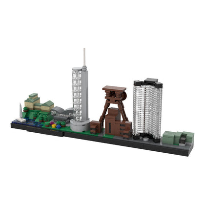 Essen Skyline Building Kit | Ruhrgebiet | LEGO-Compatible MOC - 1