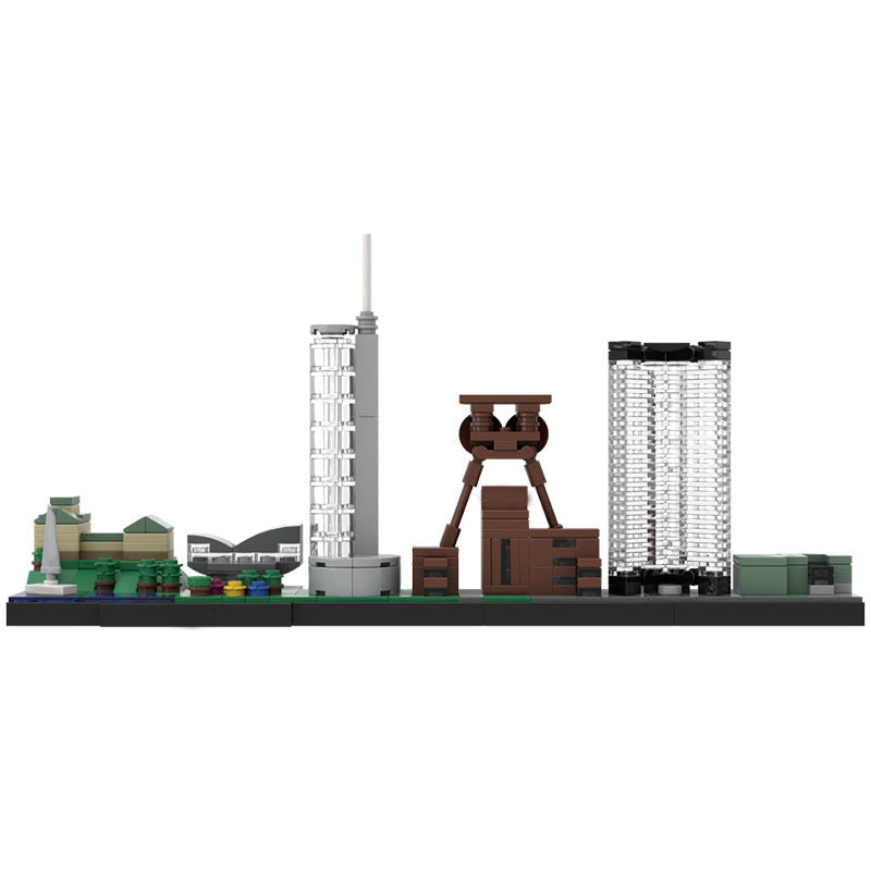 Essen Skyline Building Kit | Ruhrgebiet | LEGO-Compatible MOC - 2