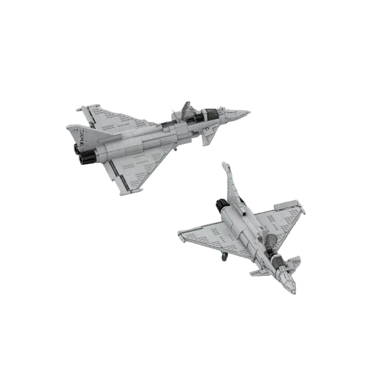 Eurofighter Typhoon Fighter Jet Building Kit | LEGO-Compatible MOC - 3