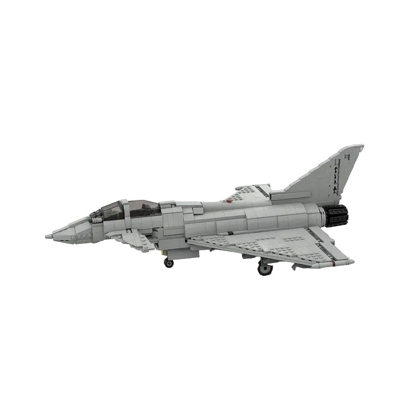 Eurofighter Typhoon Style MOC Fighter Jet Building Kit - 1