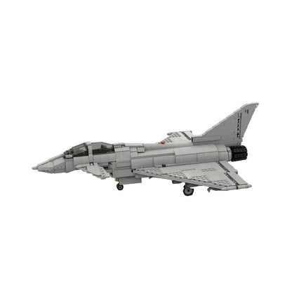 Eurofighter Typhoon Style MOC Fighter Jet Building Kit - 2