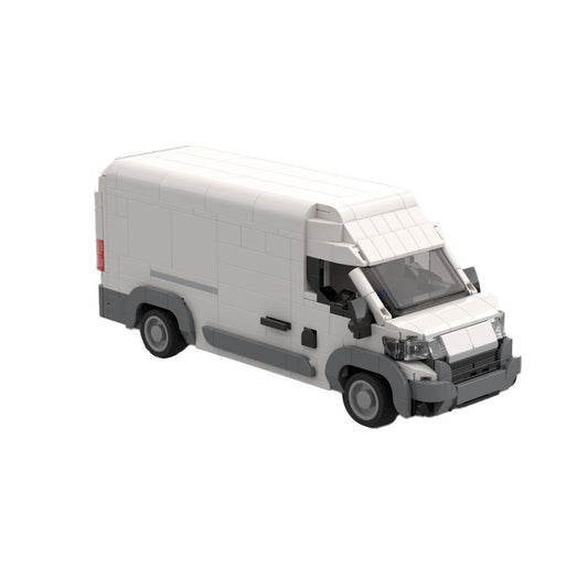 European Jumbo Cargo Van Building Kit | LEGO-Compatible MOC - 1
