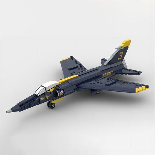 F-11 Tiger Naval Fighter Jet MOC Building Kit | 1:35 Scale - 1