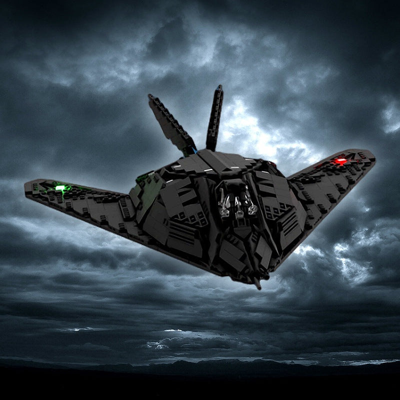 F-117 Nighthawk Stealth Aircraft MOC Building Kit - 2