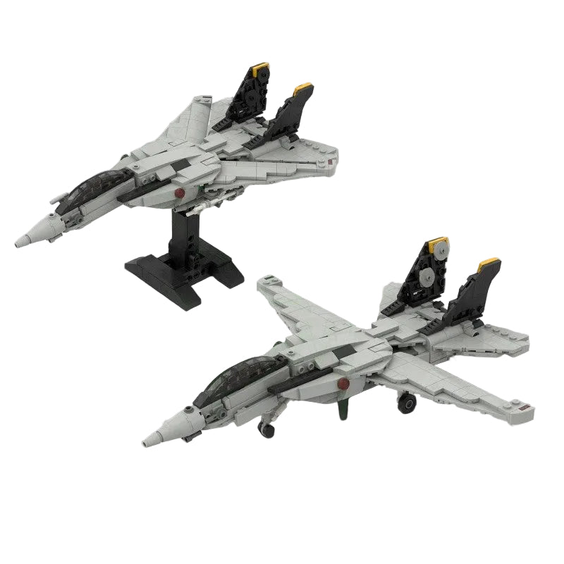 F-14 Variable-Sweep Fighter Jet 1:70 Scale MOC Building Kit - 1