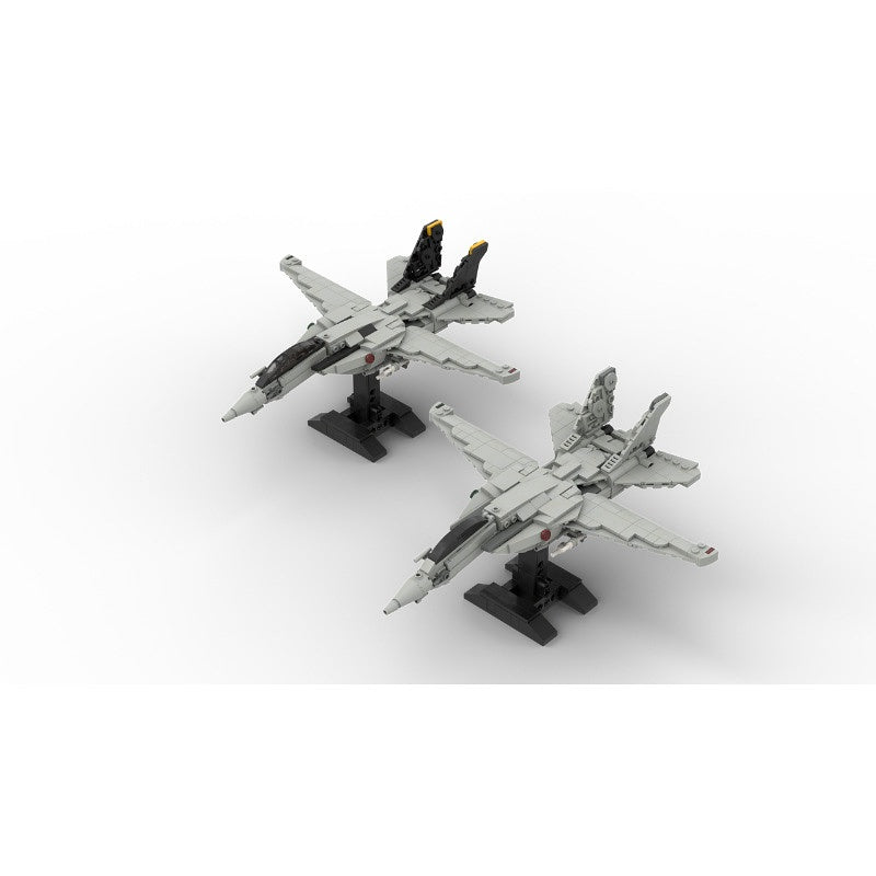 F-14 Variable-Sweep Fighter Jet 1:70 Scale MOC Building Kit - 2