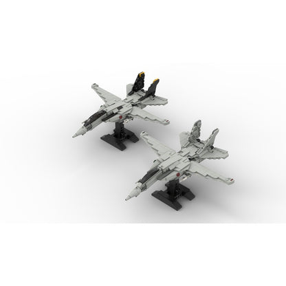 F-14 Variable-Sweep Fighter Jet 1:70 Scale MOC Building Kit - 2