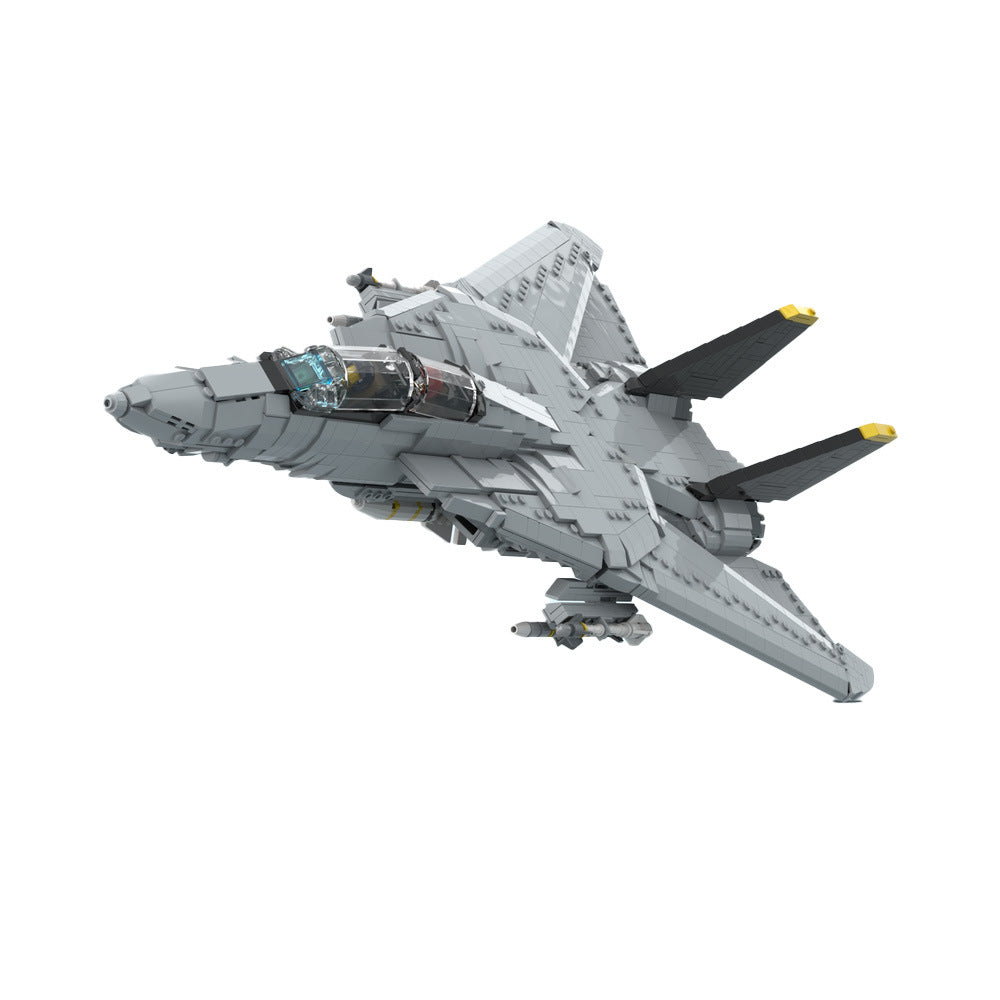 F 14D Super Tomcat Supersonic Fighter Building Kit | LEGO-Compatible MOC - 2