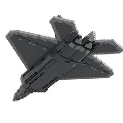 F-22 Raptor Stealth Fighter Jet MOC Building Kit - 2