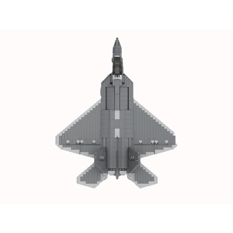 F-22 Raptor Stealth Fighter Jet MOC Building Kit - 3