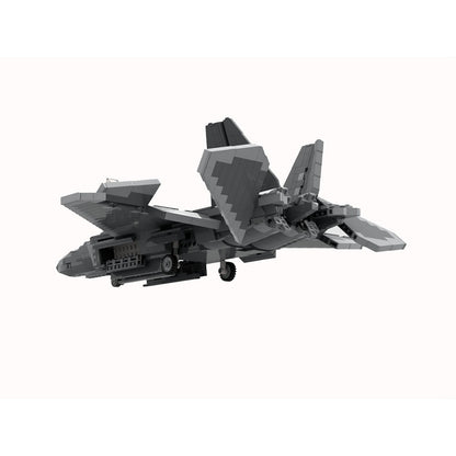 F-22 Raptor Stealth Fighter Jet MOC Building Kit - 5