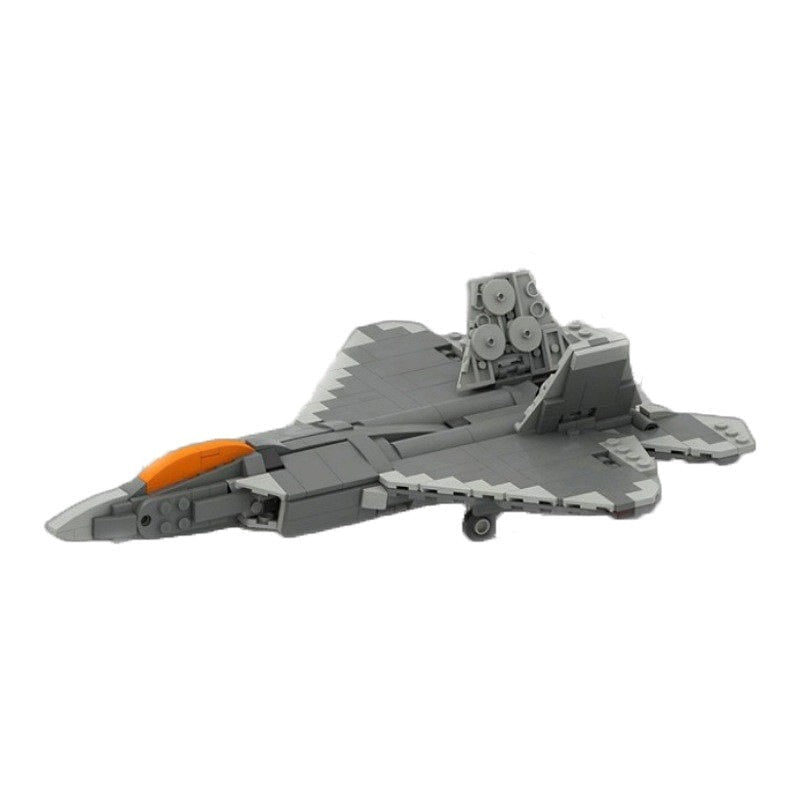 F-22 Raptor Stealth Fighter MOC Building Kit | 1:70 Scale Aircraft Model - 3