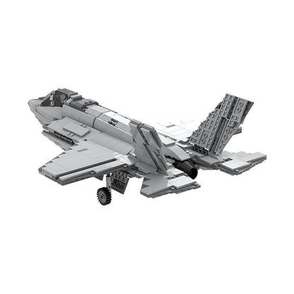 F-35B Stealth Fighter MOC Building Kit | 1:35 Scale Military Jet Model - 6