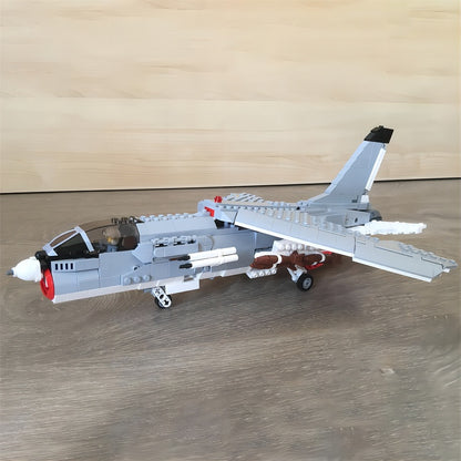 F-8 Crusader Carrier-Based Fighter Jet MOC Building Kit - 3