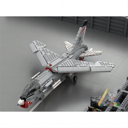 F-8 Crusader Carrier-Based Fighter Jet MOC Building Kit - 4