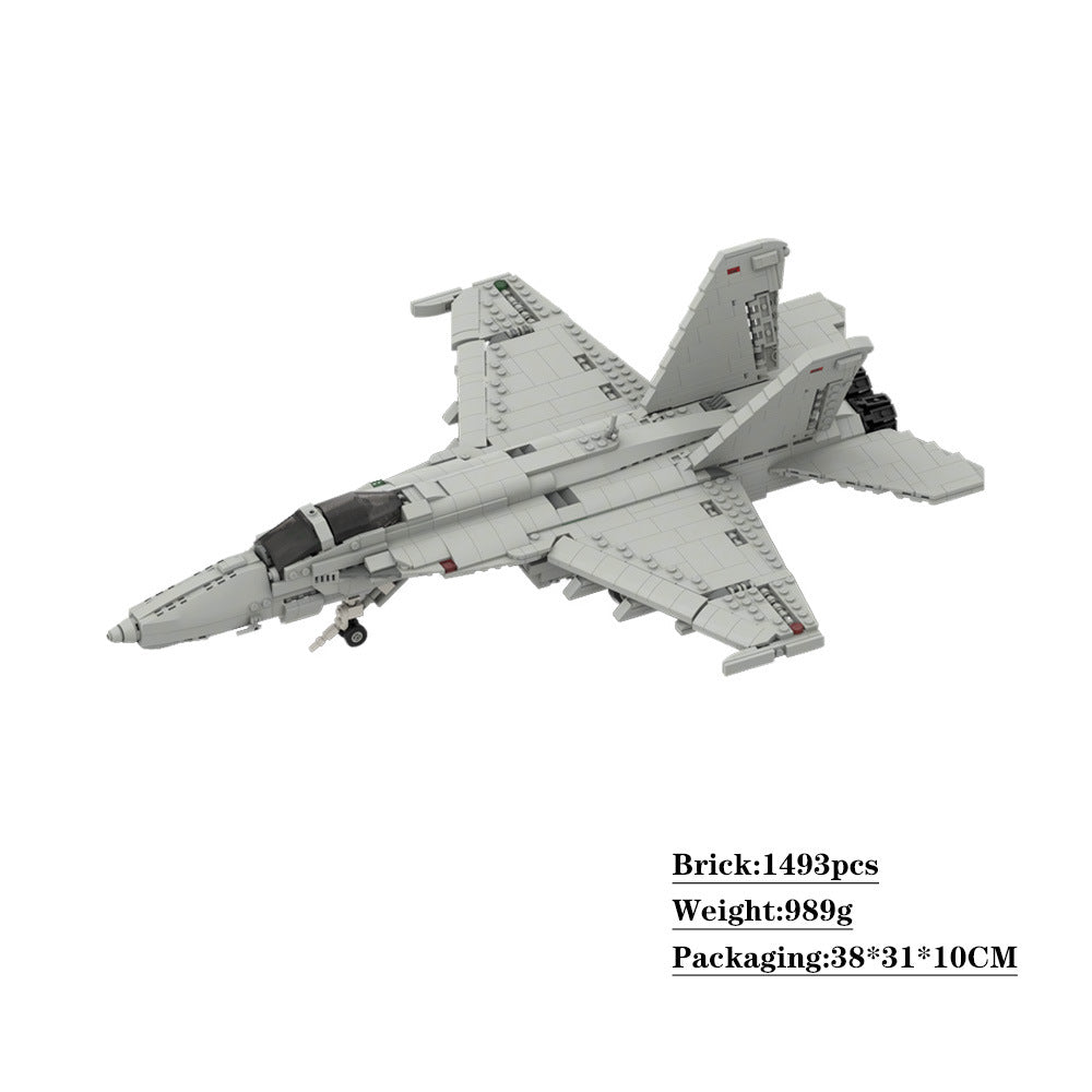 F/A-18E/F Super Hornet Carrier-Based Fighter Building Kit | LEGO-Compatible MOC - 4