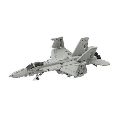F/A-18E/F Super Hornet Style MOC Fighter Jet Building Kit - 5