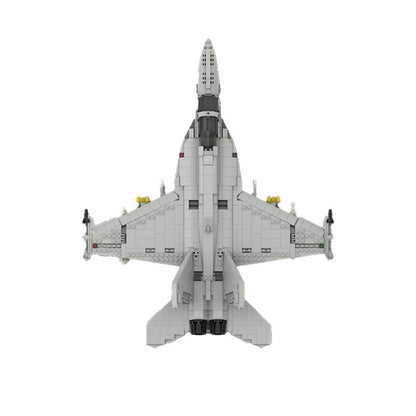 F/A-18E/F Super Hornet Style MOC Fighter Jet Building Kit - 6