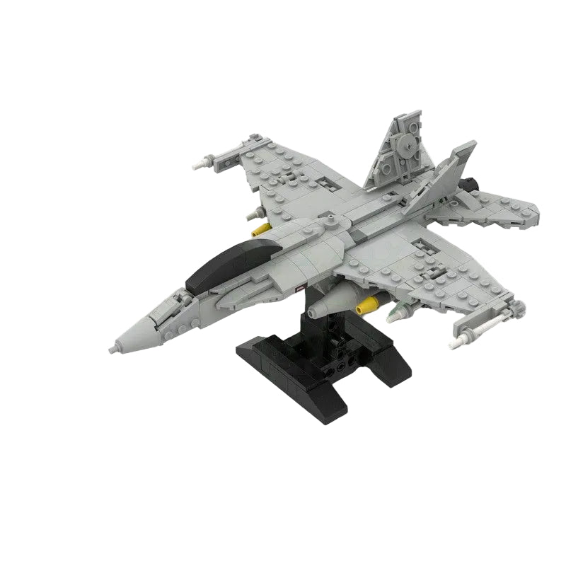 F/A-18 E/F Twin-Engine Fighter Jet 1:70 Scale MOC Building Kit - 1