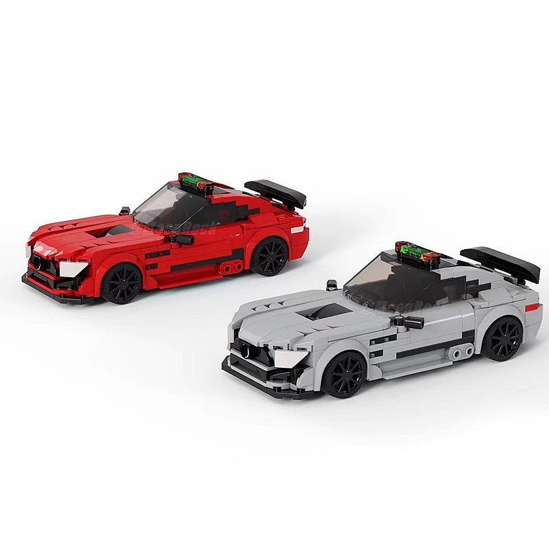 F1 Inspired Safety Car MOC Racing Vehicle Building Kit - 3