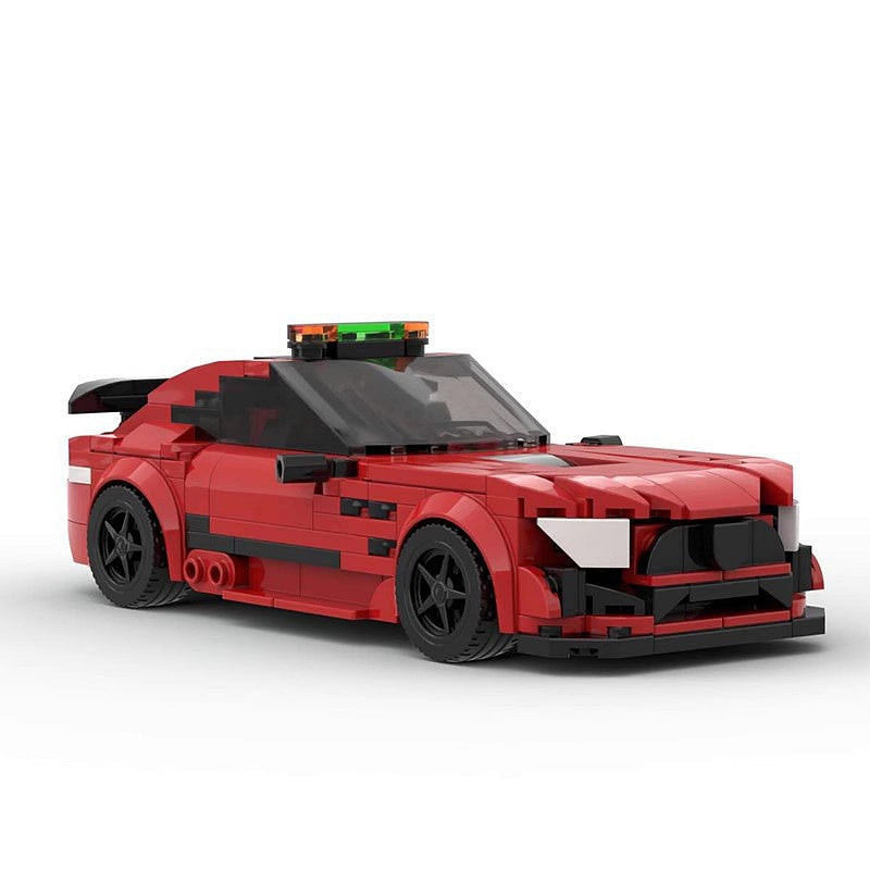 F1 Inspired Safety Car MOC Racing Vehicle Building Kit - 4