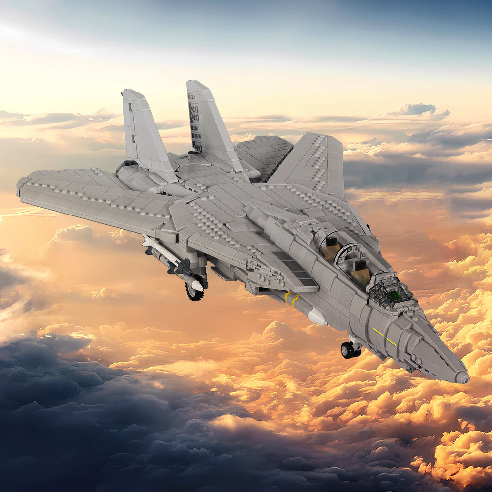 F14 Fighter Building Kit | Large Scale | LEGO-Compatible MOC - 2