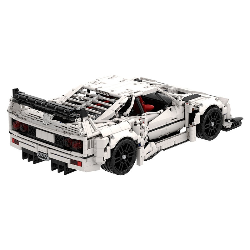 F40 Twin-Turbo Wide Body Sports Car Building Kit | LEGO-Compatible MOC - 2