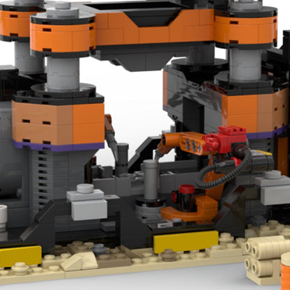 Factory Constructor MOC Building Kit | Industrial Factory Display Model - 9