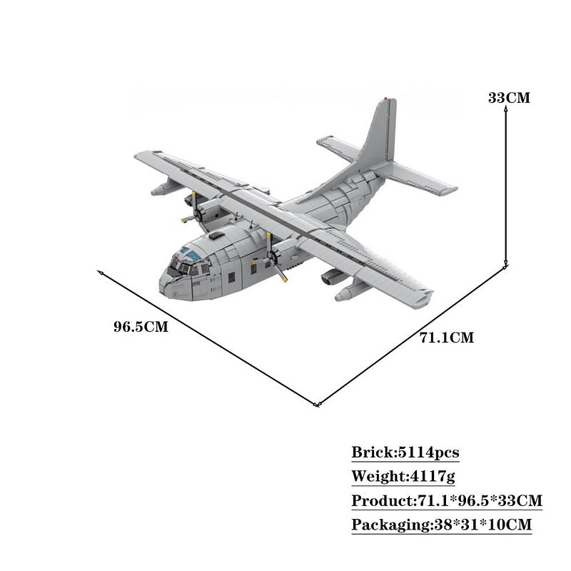 Fairchild C-123K Provider Transport Aircraft MOC Building Kit | 1:35 Scale Model - 5