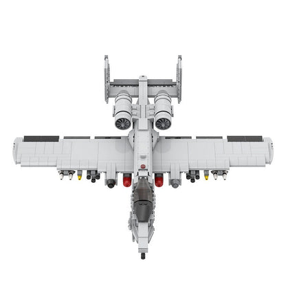 Fairchild Republic A-10 Thunderbolt II Style MOC Fighter Aircraft Building Kit - 2