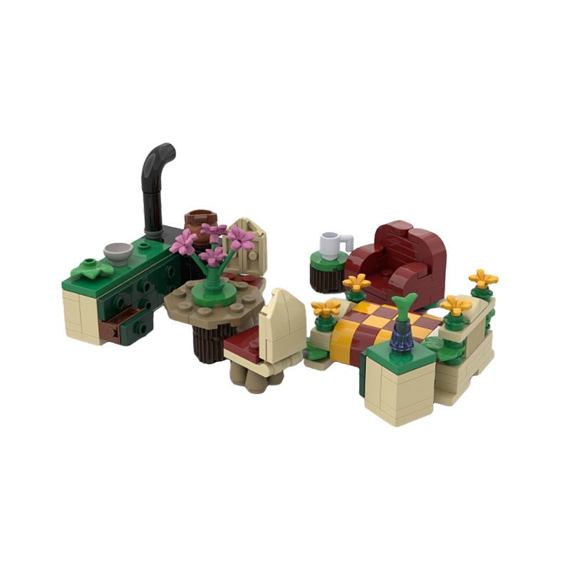 Fairy Tree Trunk Cottage MOC Building Kit | Fantasy Architecture Model - 3