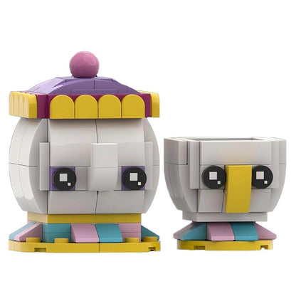 Fairytale Princess & Cursed Beast BrickHeadz Building Kit | LEGO-Compatible MOC - 4