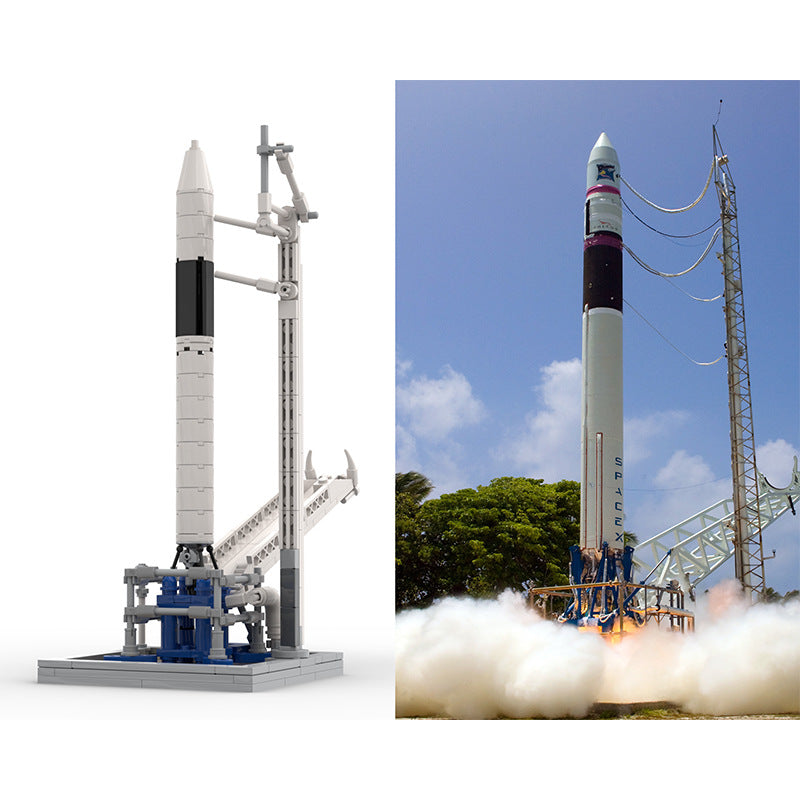 Falcon 1 & Launch Pad Building Kit | LEGO-Compatible MOC - 3